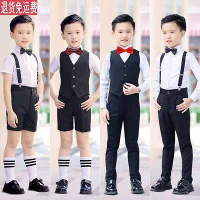 taobao agent Summer classic suit for boys, children's vest, dress, clothing, with short sleeve