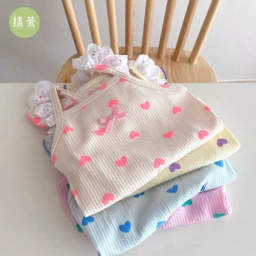 Люблю прохладная одежда для собак летняя одежда тонкая плюшевая бишон медведь Померанский маленький собачий кошка Слинг жилет лето