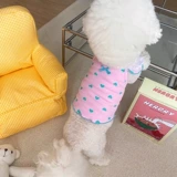 Люблю прохладная одежда для собак летняя одежда тонкая плюшевая бишон медведь Померанский маленький собачий кошка Слинг жилет лето