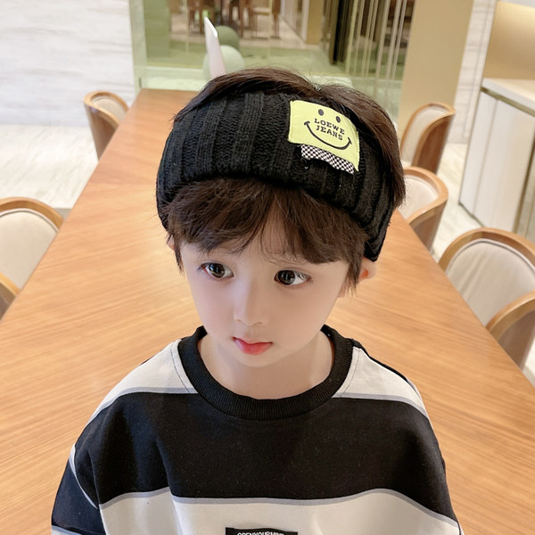 Детская трикотажная повязка на голову, ободок, аксессуар для волос, коллекция 2022, осенняя