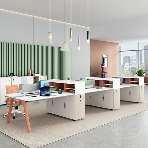 Hongtu Office Office Furniture Comminte Dest Comminem Simple и Modern Fashion Four Staff Stafs Stasks