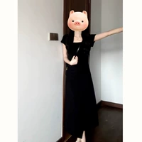 【Черная 】【 Уникальная и красивая юбка с талией/лето красивая юбка/французское стиль/верхнее общество/начало лета/гений/темперамент/приморские каникулы】