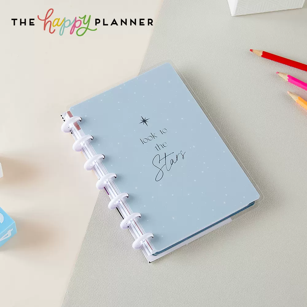 22新品 The Happy Planner美国创意手账本中号蘑菇孔活页环计划本简约加厚时间轴日记本日程本手帐本子