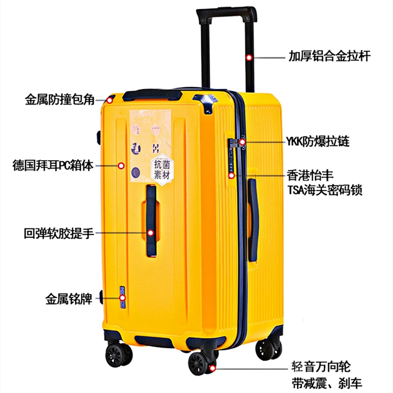 Trend universal big capacious durable suitcase, 28 inch