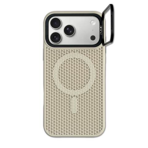 Honeycomb Perforated iPhone Minimalist Stand Heat dissipation iPhone Case for iPhone 11 – 17