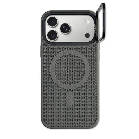 Honeycomb Perforated iPhone Minimalist Stand Heat dissipation iPhone Case for iPhone 11 – 17