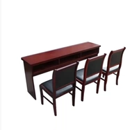 1,8 метра стола из кожи твердой древесины+вспомогательный офисный стул