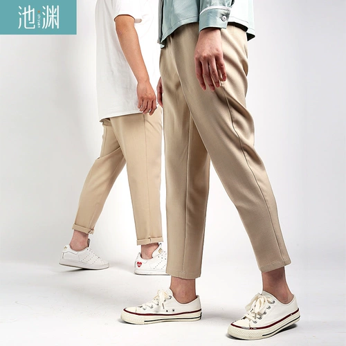 Рабочие штаны для отдыха, в корейском стиле, популярно в интернете, эластичная талия