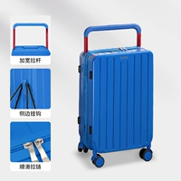 Синий чемодан с молнией