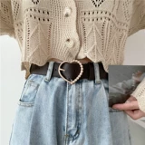 Милый ремень из жемчуга, штаны для школьников и студентов, универсальные брендовые джинсы, в корейском стиле