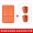 Ideal L6 Upgraded and Thickened ★ Wireless Silicone Pad+Front Drainage Cup Bag Original Orange/3-piece Set