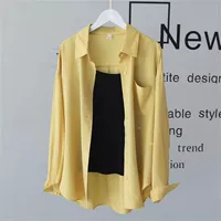 Желтая высококачественная рубашка