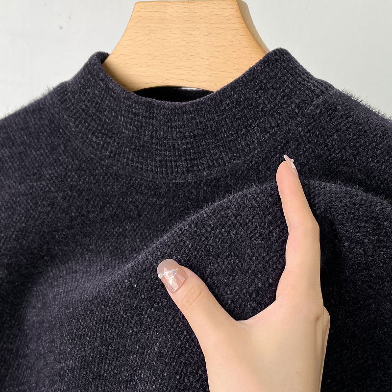 [Fleece] Chenille 909 mid-collar - dark gray