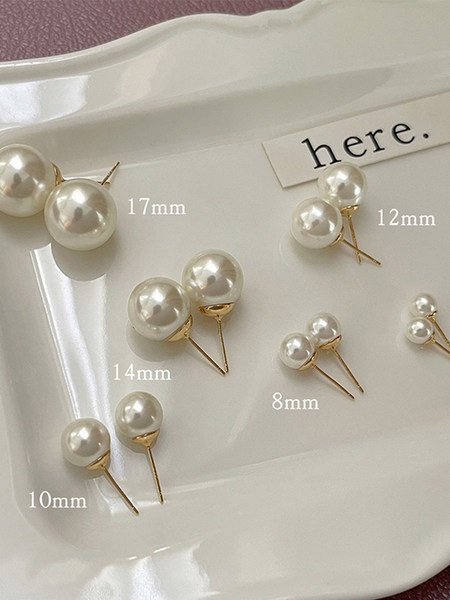 Ретро небольшие дизайнерские серьги из жемчуга, легкий роскошный стиль, изысканный стиль, французский ретро стиль