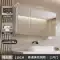 Không gian cong mới tủ gương phòng tắm bằng nhôm phòng tắm riêng treo tường Gương thông minh có hộp đựng đèn tích hợp tủ gương phòng tắm nhập khẩu tu guong nha ve sinh 