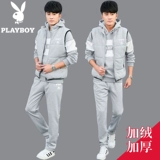 Playboy, демисезонная утепленная толстовка, куртка, трендовый комплект, для влюбленных, коллекция 2022, 3 предмета
