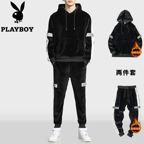 Playboy, бархатная демисезонная толстовка, утепленная куртка