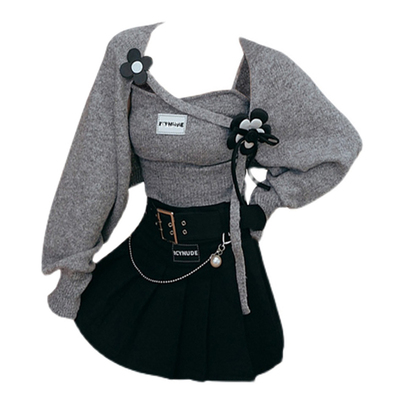 taobao agent Demi-season autumn vest, city style, flowered, lifting effect, long sleeve
