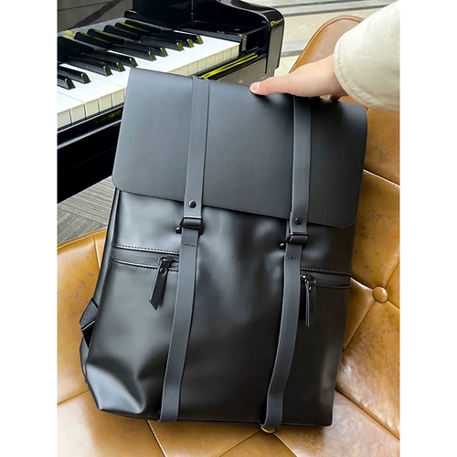 Вместительный и большой водонепроницаемый мужской ноутбук, школьный рюкзак для школьников подходит для мужчин и женщин, изысканный стиль, из натуральной кожи, бизнес-версия, подходит для студента