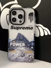 Supreme case — Supreme The North Face Trendy Fashionable Silicone Phone Case for iPhone 17, 16, 15, 14 and 13