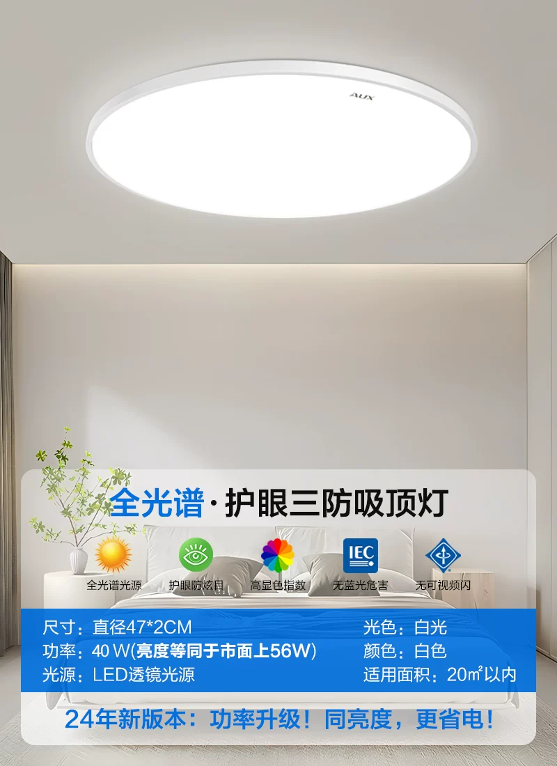 Светодиодная настольная лампа для беседки, современная и минималистичная ультратонкая потолочная лампа для спальни, свет