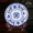 Синий и цветочный фарфор с изящным рисунком 26cm фарфоровая тарелка + основание с изображением дракона