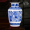 Большой синий фарфор Baibao бутылка дыни + деревянное основание
