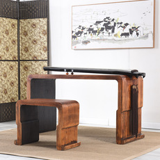 Китайский столик 古琴桌凳烧桐木整体仿古琴桌共鸣实木茶桌国学古筝桌书法桌