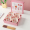 Orange Heart Ruyi 4 Bowls and 4 Chopsticks (Pink Gift Box)