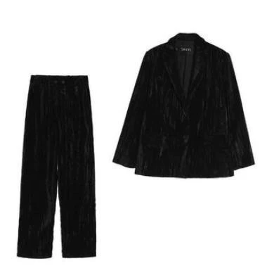 Мужской бархатный брендовый классический костюм, трендовая куртка, штаны, комплект