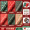 Рождественская смесь 6 + красная / зеленая золотая лента + поздравительная открытка Раффи + двойной клей