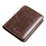 Бумажник, короткий картхолдер для водительских прав, кошелек, из натуральной кожи