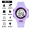 卡紫色-闹钟+秒表+防水+夜光+5年质保