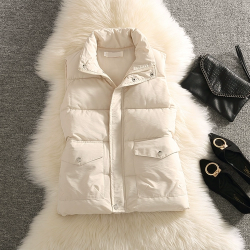 Короткий жилет с пухом для школьников, демисезонная куртка без рукавов, коллекция 2021