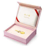 周大福 Золотая детская ложка для младенца, подарок на день рождения