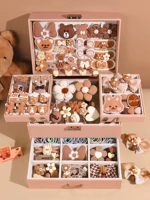 Аксессуар для волос, подарочная коробка, коробочка для хранения, открытка, с медвежатами