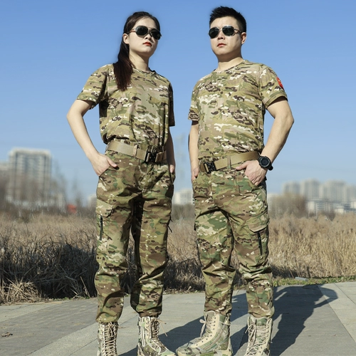 Камуфляжная летняя быстросохнущая футболка, короткий рукав