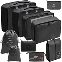 Водонепроницаемая ткань, косметичка, черный комплект