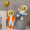 气球宇航员橙色+星球宇航员蓝色