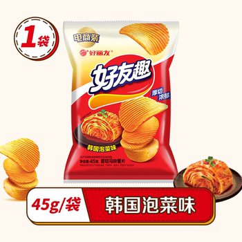 历史新低!【38任选10】好丽友巧克力味派好友趣呀土豆果心软糖薯愿片零食实付26.9元到手包邮