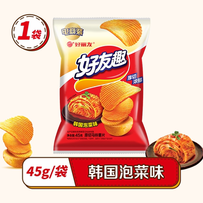 【38任选10】好丽友巧克力味派好友趣呀土豆果心软糖薯愿片零食