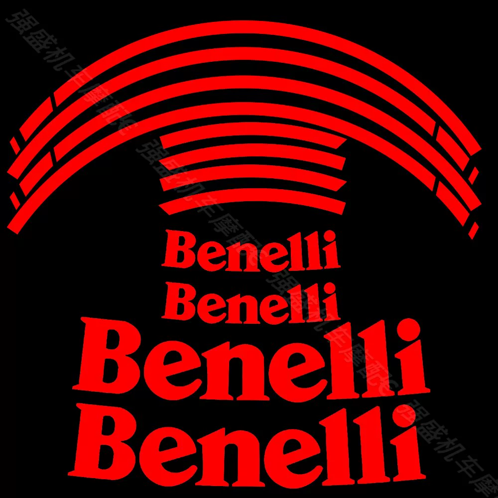 rim sticker set red benelli #3