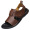 Light brown 85018 genuine leather sandals