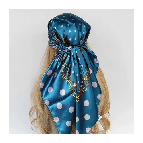 Новый квадратный шарф с винтажными цветами 90*90 см, женский шелковый платок Ne