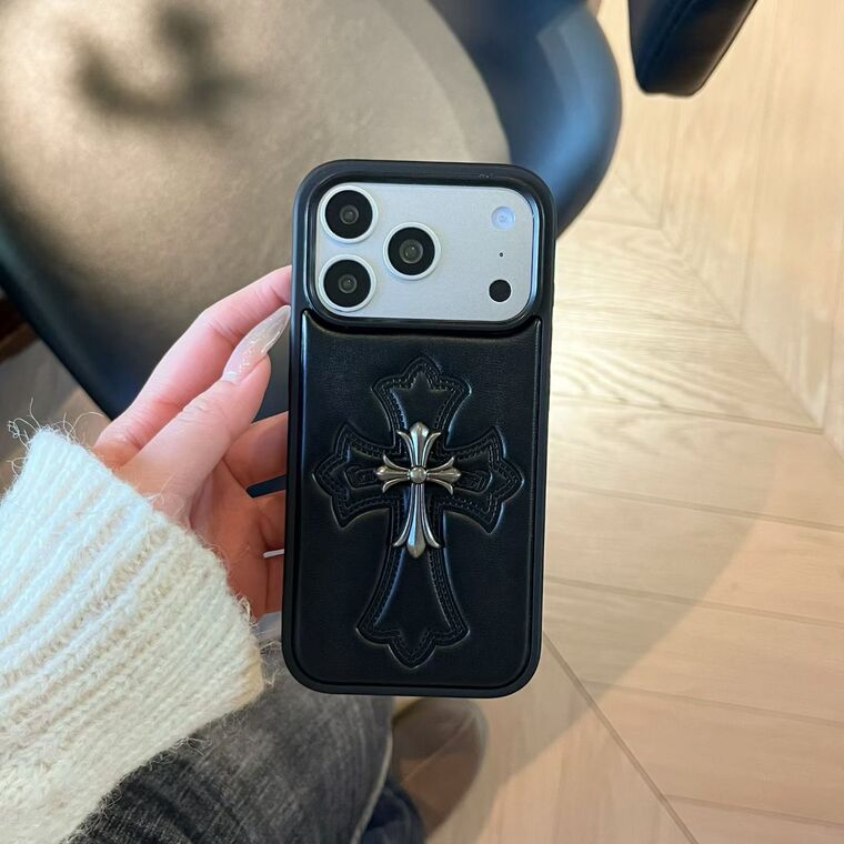 Trendy Fashionable Chrome Hearts iPhone Vintage Metal iPhone Case for iPhone 13 - 17 - view 8