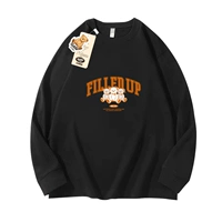 Черный лонгслив, с медвежатами