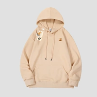 Абрикосовая толстовка с капюшоном, с медвежатами