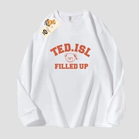 Красный белый лонгслив