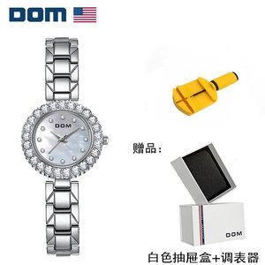 新年礼物DOM腕表  气质方形小绿表防水石英女士手表G-79G Y9