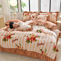 玉芙妮母婴级牛奶绒四件套